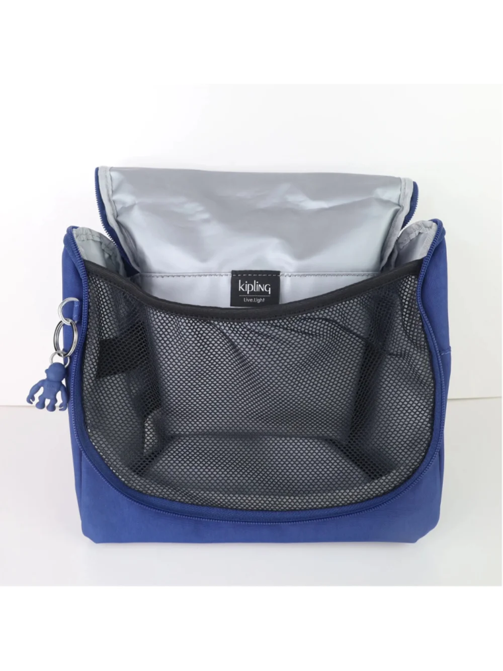 Kipling Toiletry Bag Travel Organizer Cosmetic Makeup Pouch Zip Case Nylon